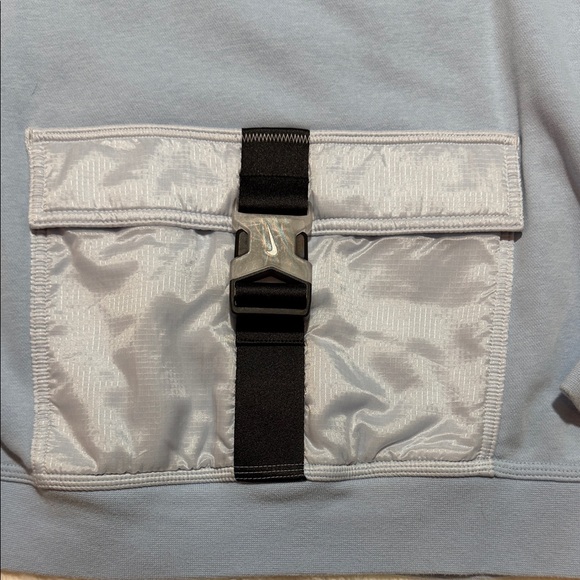 Nike Kids Light Blue Sweatshirt with buckle cargo pocket - Picture 2 of 5